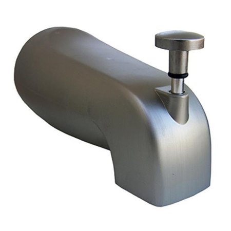 LARSEN SUPPLY CO Larsen Supply 08-1065 Satin Nickel Universal Style Bath Tub Diverter Spout 139427